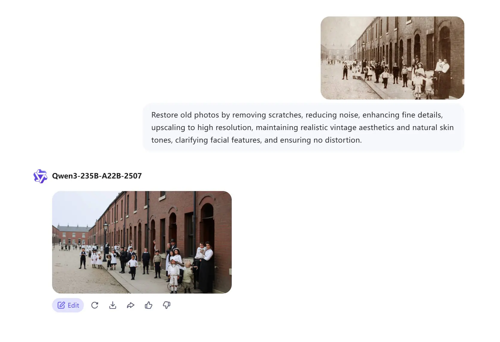 Restauration de photos anciennes